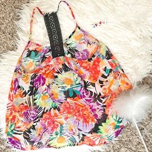 Tank Top with Mesh back detail ⛱🌞🌺